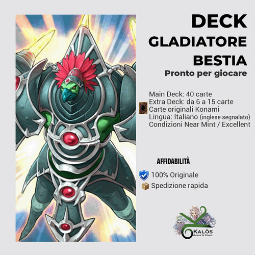 Yugioh mazzo deck gladiatore - deck,