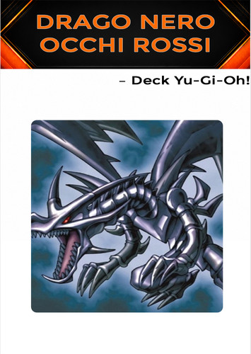 Yugioh mazzo deck drago - mazzo, nero